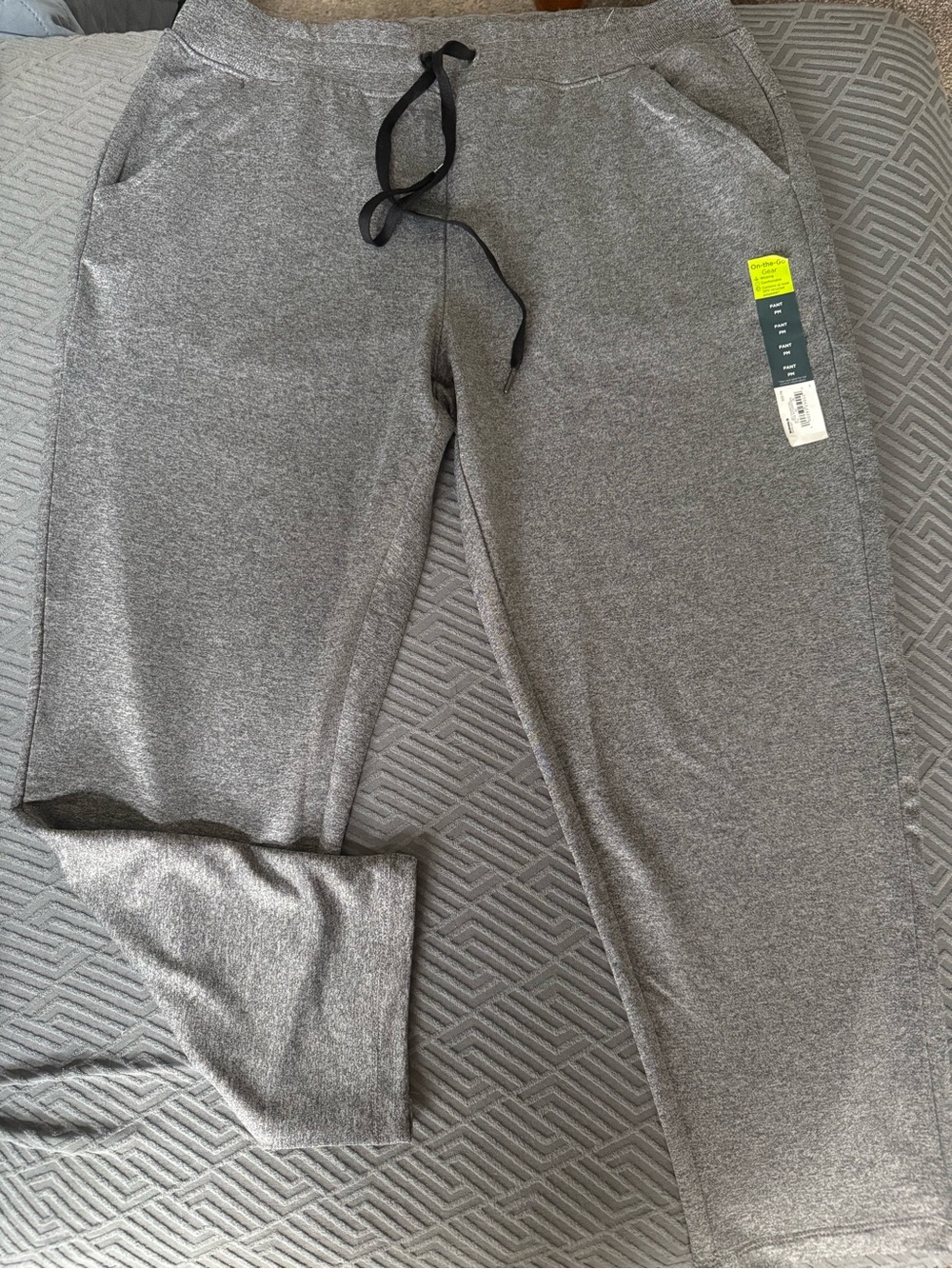 tek gear Women's Heather Gray Jogger Pants with Drawstring